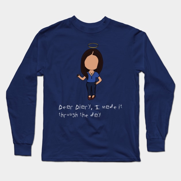 Dear Diary, I made it through the day - Elena Long Sleeve T-Shirt by Vtheartist